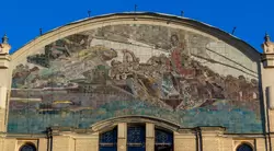 Майоликовые панно «Принцесса Грёза» по картине М. Врубеля на фасаде гостиницы «Метрополь» в Москве